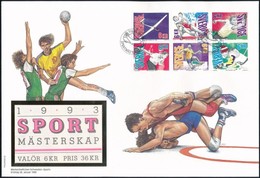 1993 Sport Bélyegfüzetlap Mi 1761-1766 FDC-n - Andere & Zonder Classificatie