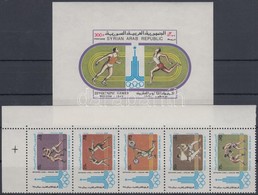 ** 1980 Nyári Olimpia ívsarki Sor ötöscsíkban Mi 1471-1475 + Blokk Mi 61 - Other & Unclassified