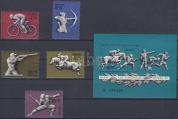 ** 1977 Nyári Olimpia Sor Mi 4642-4646 + Blokk Mi 121 - Andere & Zonder Classificatie