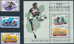 ** 1976 Olimpiai éremgyőztesek Sor Felülnyomással Mi 1201 A-1203 A + Blokk Mi 109 A - Otros & Sin Clasificación