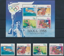 ** 1988 Nyári Olimpia, Szöul Blokk Mi 1033-1036 + Blokk 16 - Otros & Sin Clasificación