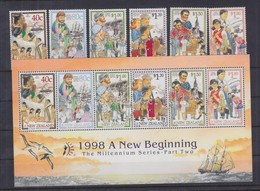 ** 1998 Millennium (II) Sor Mi 1659-1664 + Blokk 75 - Andere & Zonder Classificatie