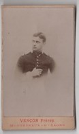 CDV Photo Originale XIXéme Militaria Officier Virolle Par Panajou Bordeaux Cdv 2661 - Oud (voor 1900)