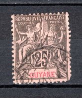 GUYANE  N° 37   OBLITERE COTE 6.00€  TYPE GROUPE  VOIR DESCRIPTION - Oblitérés