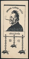 1911 Boldog új évet Kíván Lőwy Árpád, Klisé, Papír, Jelzés Nélkül, 13×6,5 Cm - Altri & Non Classificati