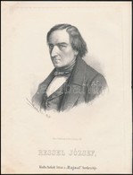 Cca 1867 Marastoni József: Josef Ressel Erdész Portréja, Litográfia, Papír, 27×21 Cm - Stampe & Incisioni
