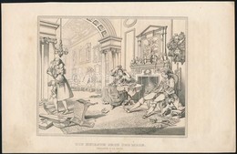 Marriage A La Mode, 3 Db Különféle Jelenetes Acélmetszet, 15×23 Cm - Prints & Engravings