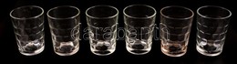 6 Db 2 Dl-es üvegpohár, Hibátlanok, M: 9 Cm - Verre & Cristal