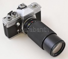 Pentacon Praktica MTL 3 Fényképezőgép, Hanimex MC Auto Zoom 80-200 Mm F/4.5 Macro Objektívvel, Működőképes, Jó állapotba - Cameras