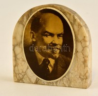 Lenin, Asztali Dísz, Alabástrom Alapon, 10×10 Cm - Sonstige & Ohne Zuordnung