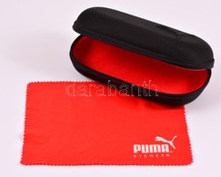 PUMA Szemüvegtok, Benne Törlővel, Jó állapotban, 15,5×7 Cm - Altri & Non Classificati