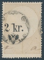 1858 2kr Illetékbélyeg Tévnyomat Elcsúszott Középrésszel - Ohne Zuordnung