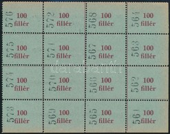 Cca 1940 Honvédelmi Szolgálatot Teljesítő Iparostársaink Hozzátartozói Megsegítésére Segélybélyeg 16-os Kisív - Zonder Classificatie