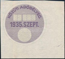 1935 Közúti Adóbélyeg Minta - Unclassified