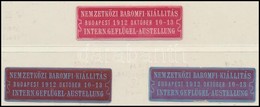 1912 Nemzetközi Baromfi Kiállítás 3 Db Klf Levélzáró - Unclassified