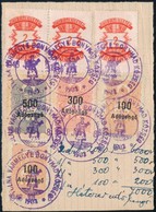 1946 Bonyhád, Lakásadó Befizetás 7000AP Illetékbélyeggel / Flat Tax Payment - Unclassified