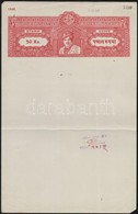 Cca 1943 India, Jodhpur állam Adóív 50 Rupia Illetékbélyeggel / India Tax Sheet With Document Stamp - Sin Clasificación