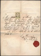 1838 Keresztelési Igazolás, Latin Nyelven, Okmánybélyeggel - Sin Clasificación