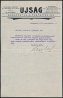 1921-1931 Újságok Fejléces Levélpapírjaira írt Levelek (Budapesti Hírlap, Ujság, Országos Erdészeti Egyesület), 3 Db - Zonder Classificatie