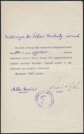 1923 Bp., A Margit Bál Rendezőbizottságának Köszönőlevele - Ohne Zuordnung