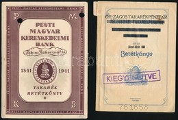 1933-1954 4 Db Régi Takarékbetétkönyv - Ohne Zuordnung