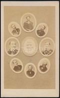1867 Az Andrássy-kormány Tagjai, Keményhátú Fotó, 10,5x6,5 Cm - Other & Unclassified