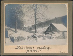 1912 Dobsina, Cigányputri, Keményhátú Fotó, Feliratozva, 7,5×11 Cm - Other & Unclassified