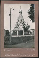 1940 Ungvár, Templom, Kartonra Ragasztott, Feliratozott Fotó, 18×12 Cm - Other & Unclassified