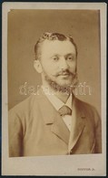 Cca 1865 Doctor A. Pesti Műterméből,  Vizitkártya Méretű Portré, 10,5x6 Cm - Andere & Zonder Classificatie