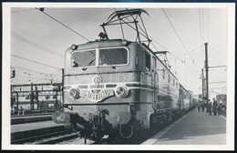 Cca 1970 Mistral, Trans-Europe Express, Nemzetközi Vasúti Szolgáltatás Mozdonya, Későbbi Előhívás, 9×14 Cm / Mistral, Tr - Andere & Zonder Classificatie