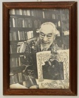Cca 1960 Bilicsi Tivadar Színész Portréja, Nagyméretű Fotó, üvegezett Fa Keretben, 28,5×21,5 Cm - Andere & Zonder Classificatie