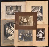 Cca 1910-1920 6 Db Nagyméretű Régi Fotó Kartonon, Változó állapotban, Többnyire Foltos, Kissé Sérült Kartonnal, Az Egyik - Altri & Non Classificati