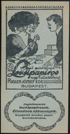Cca 1910-1920 Riegler József Ede Levélpapíros Számolócédulája, Szép állapotban - Advertising