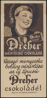 Cca 1910-1920 Dreher Csokoládé Számolócédula, Szép állapotban - Reclame