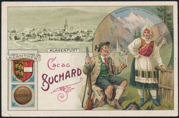 Cca 1900 Chocolat Suchard Gyűjtői Kártya, Litho, 7×11 Cm - Werbung