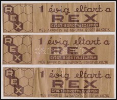 REX Borotva Szappan Csomagoló Papírja, 3 Db - Werbung