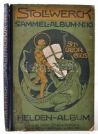 1909 Stollwerck Csokoládépapír Gyűjtőkártya Gyűjtemény. Teljes Albumban. Kissé Megviselt Félvászon Kötésben / 1909 Stoll - Pubblicitari