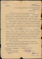 1944 Seres Gyula Péterrévei Fakereskedő Kérvénye Középiskolás Fiú Munkaszolgálat Alóli Felmentéséről - Other & Unclassified