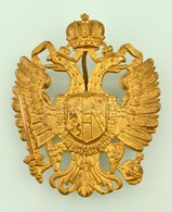 K.u.k. Katonai Sapkajevény. Habsburg Címer. / Military Cap Badge 9 Cm - Andere & Zonder Classificatie