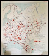 1941 Die Bevölkerungsdichte Der Europäischen Russland Innerhalb Der Grenzen Sowjetunion Von 1941 Stuttgart, 1941. Karten - Other & Unclassified