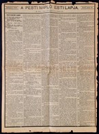 1889 Pesti Napló Esti Lapja, 1889. Január 30., Szerk.: Ifj. Ábrányi Kornél. Bp., Athenaeum, Szakadozott, 1 Sztl. Lev. Be - Zonder Classificatie