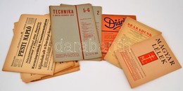 1928-1944 Vegyes újság Tétel, 12 Db. Közte: Technika. Magyar Mérnökök Lapja 5 Száma (1934. 2-3,5-7.,10.), Pesti Napló 2  - Unclassified