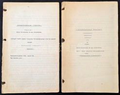 Cca 1934 Tiboldi József (1883-1957) Szeptember Végén C. Színművének, és Operájának Gépelt Iratai - Non Classificati