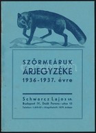 1936 Szőrmeáruk árjegyzéke Az 1936-1937. évre, Hátul Foltos, 8p - Ohne Zuordnung