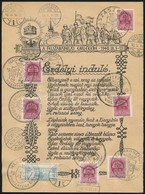 1940 Erdélyi Induló. A Felszabadulás Emlékére. Alkalmi Bélyegzésekkel és Bélyegekkel 16x21 Cm - Ohne Zuordnung