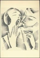 Molnár C. Pál (1894-1981): Ásítás, Kis Szériás Ofszet, Papír, 30×21 Cm - Ohne Zuordnung