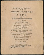 Benkő József: Az Erdély Országi Nemes Székely Nemzetnek Képe. Kolozsvár, 1806. Hajtott Papírfüzet, 10p - Non Classificati