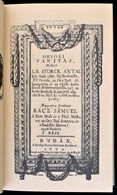 Störck Antal: Orvosi Tanítás. Fordította: Rácz Sámuel. Bp. 1982. Semmelweis Orvostörténeti Múzeum, 11 Sztl. Lev.+274 P.+ - Ohne Zuordnung