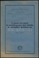 Dr. Torday Árpád 5 Db Műve:
Az Antitrypsin-reactio Klinikai Jelentősége. (1909.)
A Gyomor Csökkent Sósavelválasztási Kép - Zonder Classificatie