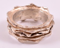 Ezüst (Ag.) Masszív Gyűrű, Méret: 55,  Jelzett, Nettó: 10 G - Sonstige & Ohne Zuordnung